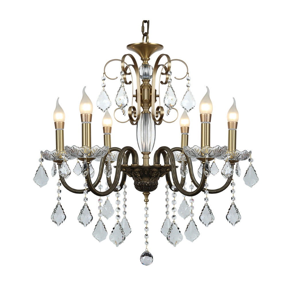 Lotte Candlestick Fountain Crystal Chandelier