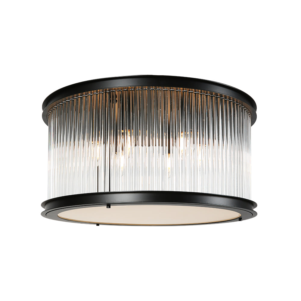 Hollow Circular Crystal Ceiling Lamp