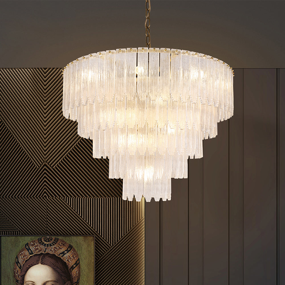 Vesper Crystal Cascade Chandelier