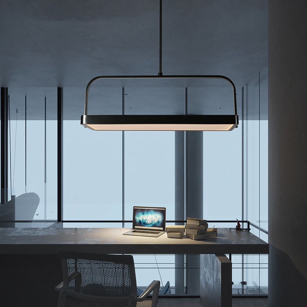 Simple Restaurant Studio Iron Panel Pendant Lamp