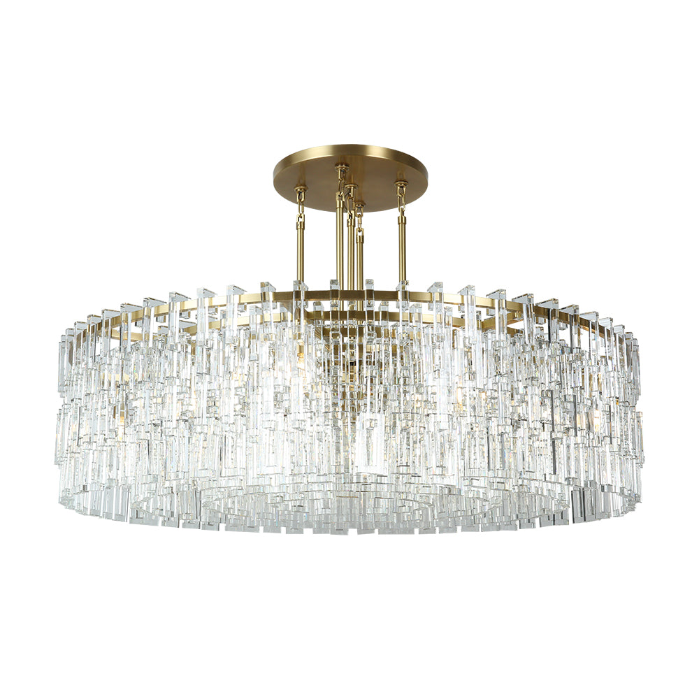 Nove Crystal Halo Chandelier