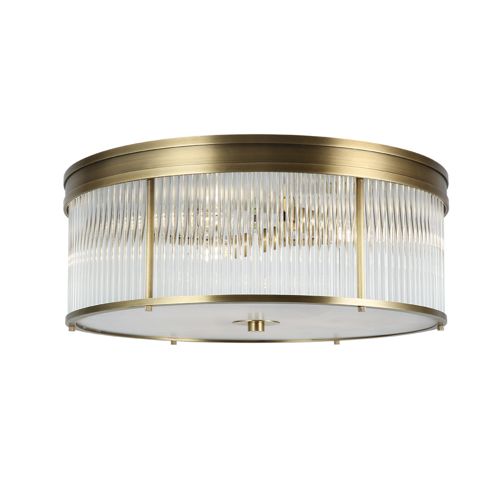 Aurora Single-Layer Circular Glass Column Ceiling Lights