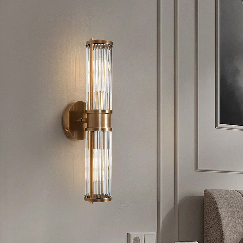 Retro Crystal Bedside Bathroom Wall Lamp