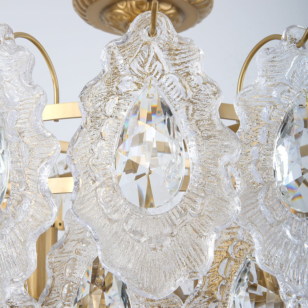 Terra Artisan Glass Flush Mount Ceiling Light