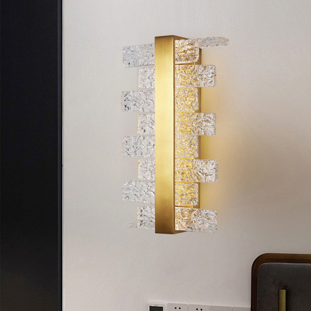 Percival Textured Glass Wall Sconce