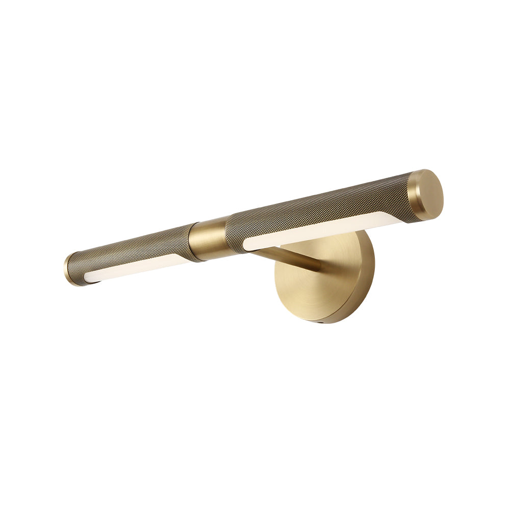 Simple copper art bathroom mirror light