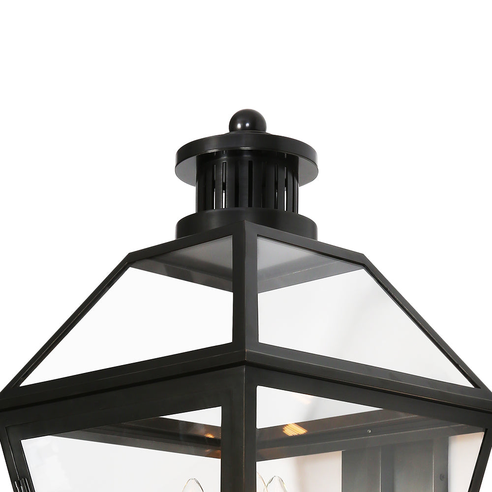 Nimbus Copper Glass Outdoor Light