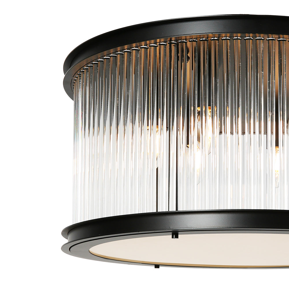 Diamant Single-Layer Circular Glass Column Ceiling Lights