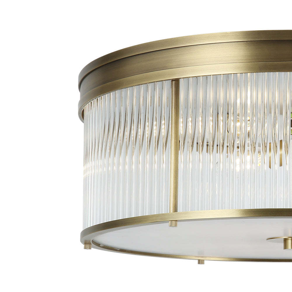 Aurora Single-Layer Circular Glass Column Ceiling Lights