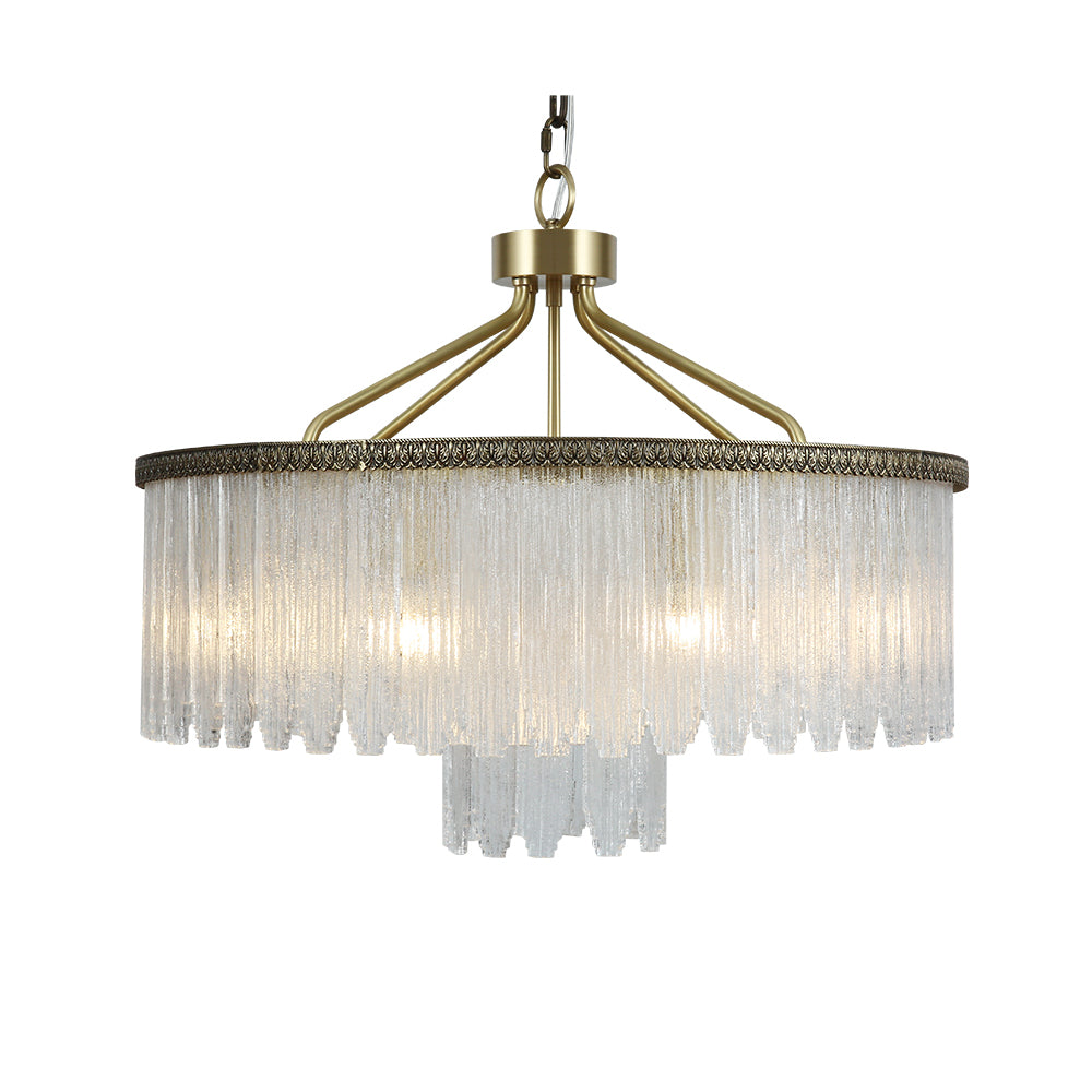 Thorne Retro Frosted Crystal Chandelier