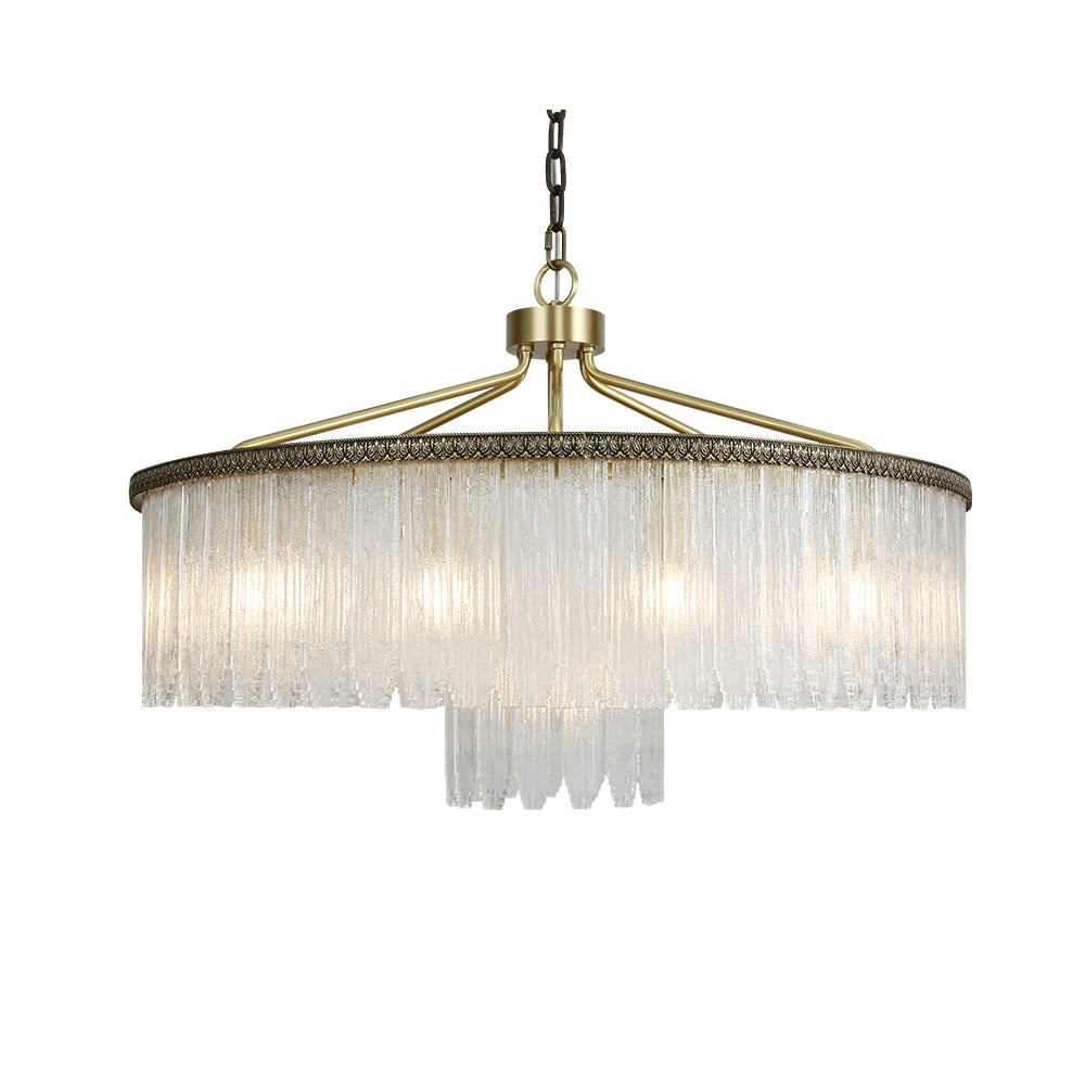 Thorne Retro Frosted Crystal Chandelier