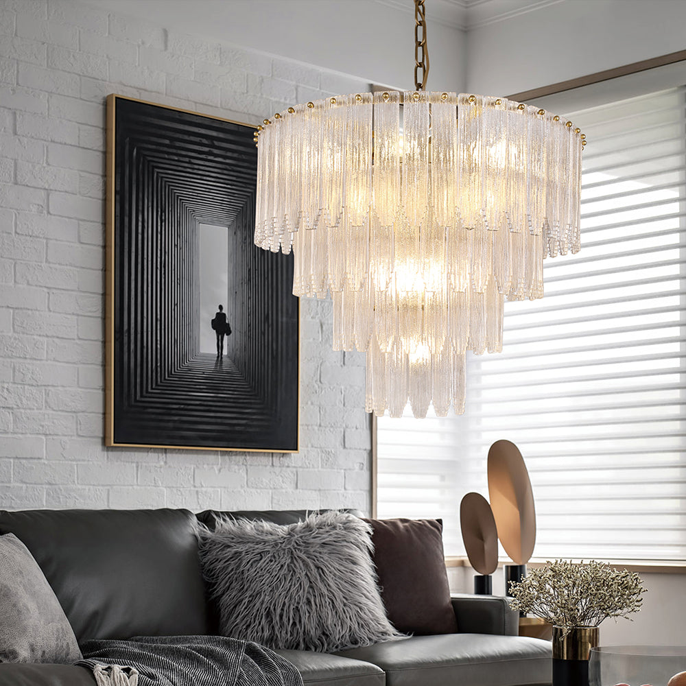 Vesper Crystal Cascade Chandelier
