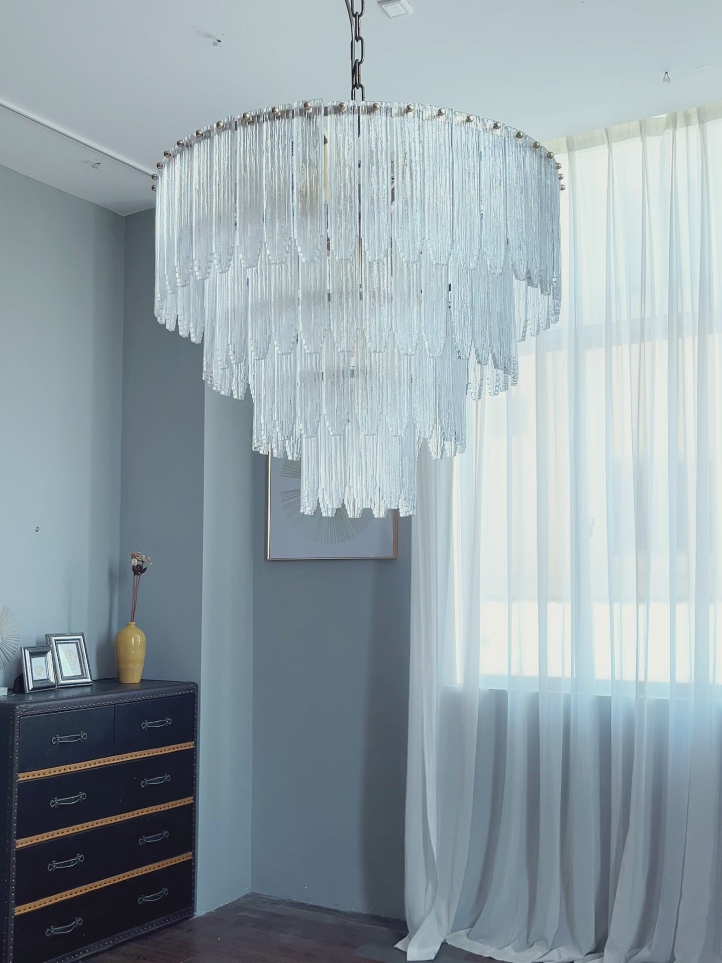 Vesper Crystal Cascade Chandelier