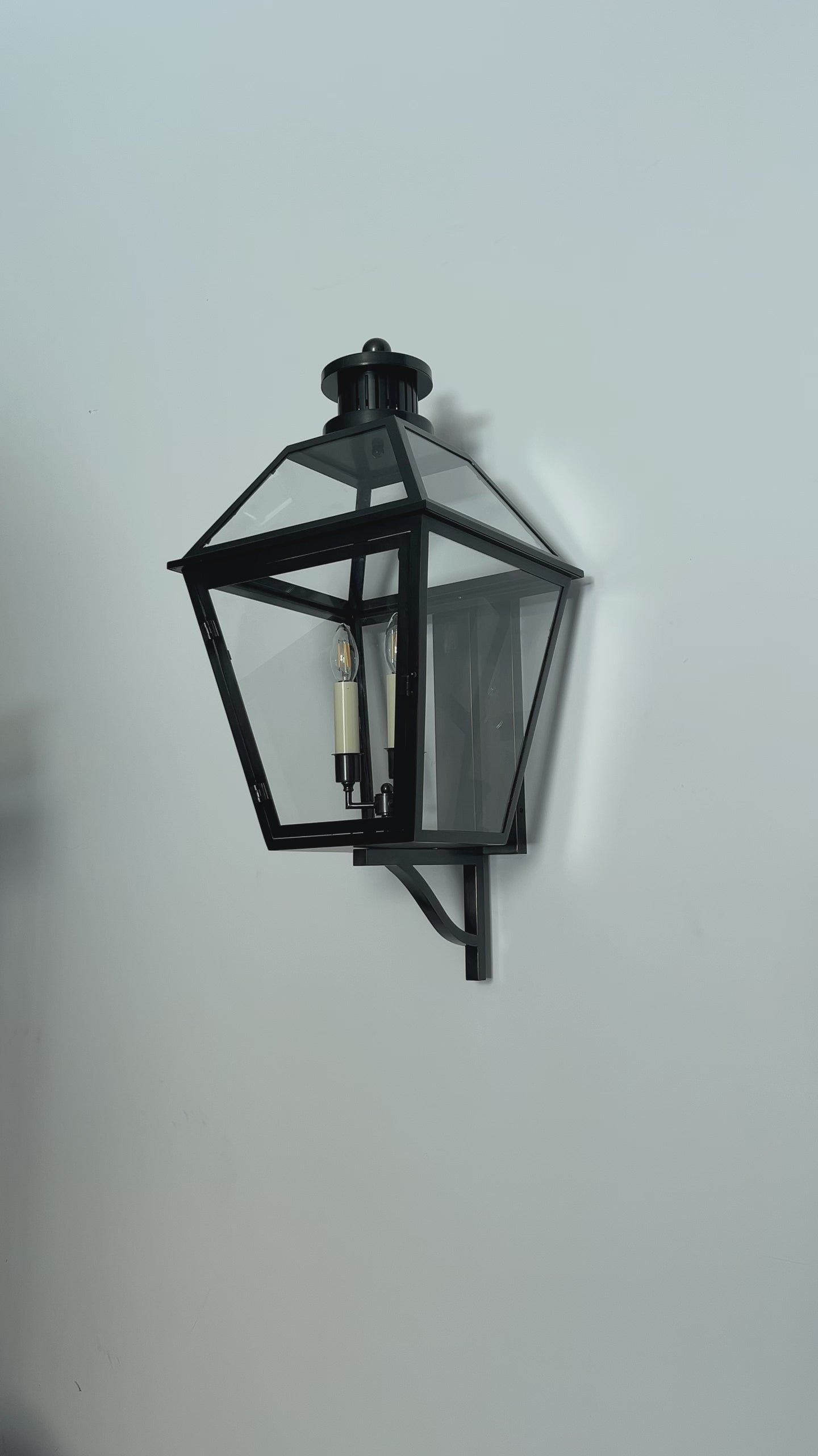 Nimbus Copper Glass Outdoor Light